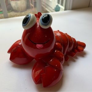 Zeckos Red Bobble eyed lobster coin bank 4.5 inches x 8”. Super cute